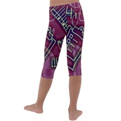 Kids  Lightweight Velour Capri Leggings  