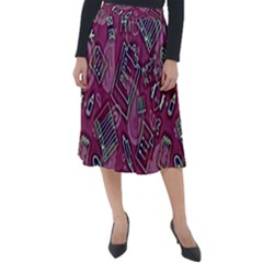 Classic Velour Midi Skirt  