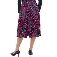 Classic Velour Midi Skirt  