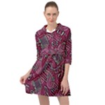 Abstract Art Pattern Design Background Mini Skater Shirt Dress