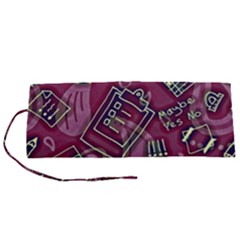 Abstract Art Pattern Design Background Roll Up Canvas Pencil Holder (S) from ArtsNow.com