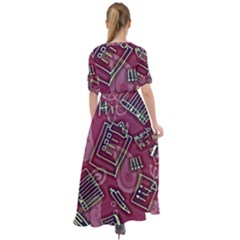 Waist Tie Boho Maxi Dress 