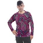 Abstract Art Pattern Design Background Men s Pique Long Sleeve T-Shirt