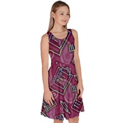 Knee Length Skater Dress With Pockets 