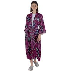 Maxi Satin Kimono 