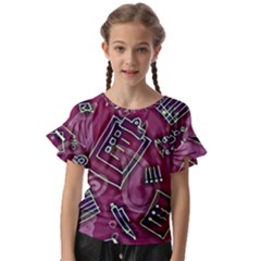 Kids  Cut Out Flutter Sleeves 