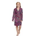 Kids  Long Sleeve Velvet Lounge Robe 