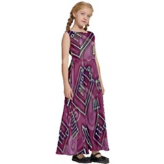 Kids  Satin Sleeveless Maxi Dress 