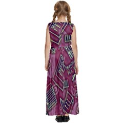 Kids  Satin Sleeveless Maxi Dress 