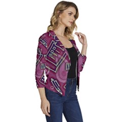 Women s Casual 3/4 Sleeve Spring Jacket 