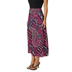 Classic Midi Chiffon Skirt 