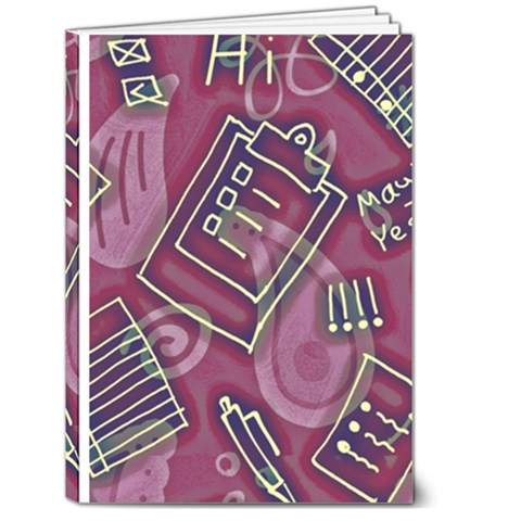 Abstract Art Pattern Design Background 5  x 7  Hardcover Notebook from ArtsNow.com