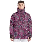 Abstract Art Pattern Design Background Men s Pullover Zip Ski and Snowboard Waterproof Breathable Jacket