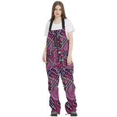 Women s Front Zip Ski And Snowboard Bib Pants 