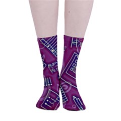 Smooth Crew Length Tube Socks 