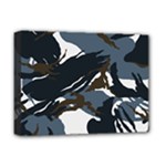 Blue Winter Camouflage, Military Camouflage Deluxe Canvas 16  x 12  (Stretched) 