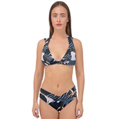 Double Strap Halter Bikini Set 