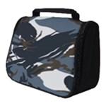 Blue Winter Camouflage, Military Camouflage Full Print Travel Pouch (Small)