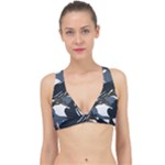 Blue Winter Camouflage, Military Camouflage Classic Banded Bikini Top