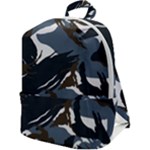 Blue Winter Camouflage, Military Camouflage Zip Up Backpack