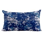 Blue, Camouflage, Cool, Navy, New, Pattern 14 x22  Lumbar Throw Cushion Case (Two Sides)