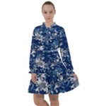 Blue, Camouflage, Cool, Navy, New, Pattern All Frills Dress