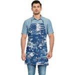 Blue, Camouflage, Cool, Navy, New, Pattern Kitchen Apron