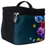 Falling Flowers, Art, Coffee Cup Make Up Travel Bag (Big)