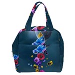 Falling Flowers, Art, Coffee Cup Boxy Hand Bag