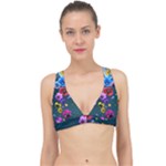 Falling Flowers, Art, Coffee Cup Classic Banded Bikini Top