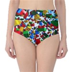 Falling Lego Bricks, Desenho, Fall, Games Classic High-Waist Bikini Bottoms