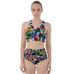 Falling Lego Bricks, Desenho, Fall, Games Racer Back Bikini Set