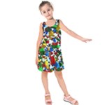 Falling Lego Bricks, Desenho, Fall, Games Kids  Sleeveless Dress