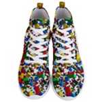 Falling Lego Bricks, Desenho, Fall, Games Men s Lightweight High Top Sneakers