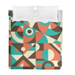 Retro Colorful Background, Retro Abstraction Duvet Cover Double Side (Full/ Double Size)