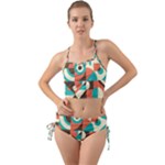 Retro Colorful Background, Retro Abstraction Mini Tank Bikini Set