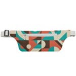 Retro Colorful Background, Retro Abstraction Active Waist Bag