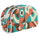 Retro Colorful Background, Retro Abstraction Make Up Case (Medium)