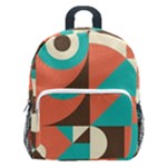 Retro Colorful Background, Retro Abstraction Kids  Age 5-10 Lightweight School Backpack with Side Pockets