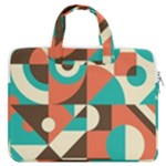 Retro Colorful Background, Retro Abstraction MacBook Pro 13  Double Pocket Laptop Bag