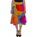 Umbrella, Colorful, Positive, Sky, Rainbow Perfect Length Midi Skirt