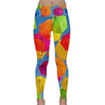 Umbrella, Colorful, Positive, Sky, Rainbow Lightweight Velour Classic Yoga Leggings