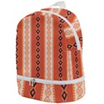 Geometrical Geometric Pattern Zip Bottom Backpack