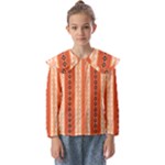 Geometrical Geometric Pattern Kids  Peter Pan Collar Blouse