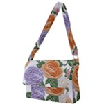 Embroidery Roses Floral Design Full Print Messenger Bag (S)