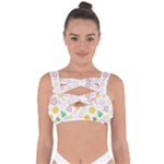 Pattern Seamless Texture Fruit Bandaged Up Bikini Top