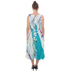 Midi Tie-Back Chiffon Dress 