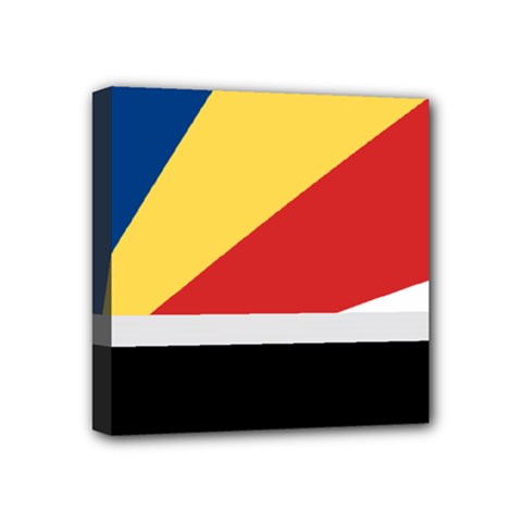 Seychellois Flag Mini Canvas 4  x 4  (Stretched) from ArtsNow.com