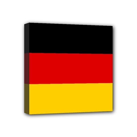 German Flag Mini Canvas 4  x 4  (Stretched) from ArtsNow.com