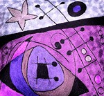 Abstract Mirage Purple Pink Art